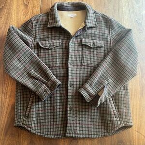 J. Crew Wallace & Barnes double-cloth wool-blend shirt-jacket